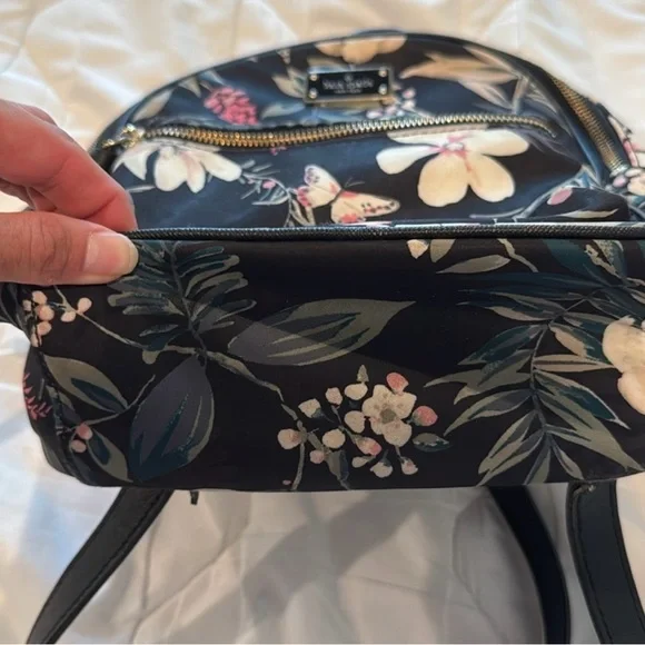 Kate Spade Black Floral Backpack - Picture 7 of 9
